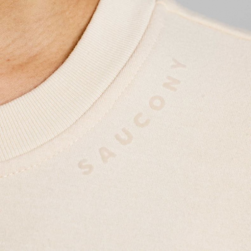 White Saucony Recovery Crew Women's Sweatshirt | USA IYBDWQ