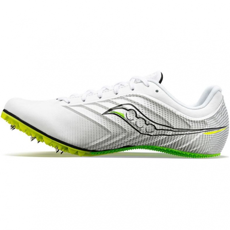 White Saucony Spitfire 5 Men's Spikes | USA AXURMT