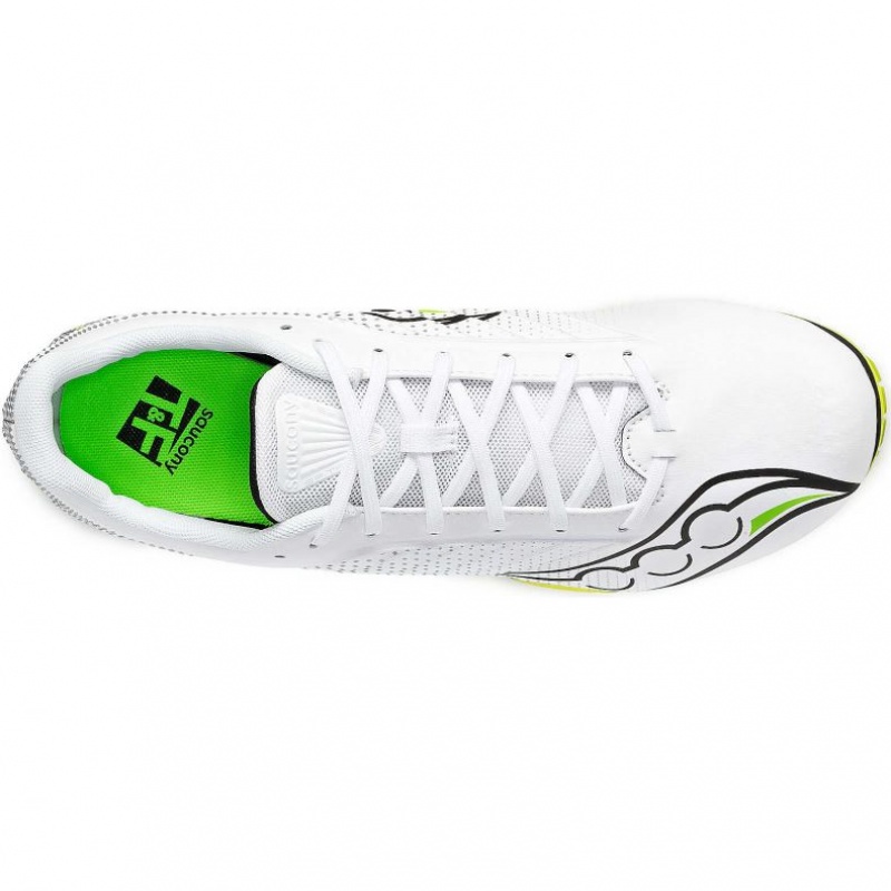 White Saucony Spitfire 5 Men's Spikes | USA AXURMT