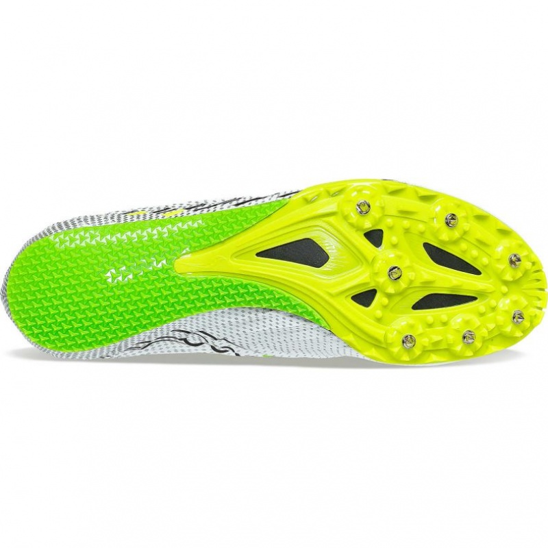 White Saucony Spitfire 5 Women's Spikes | USA IAKVXY