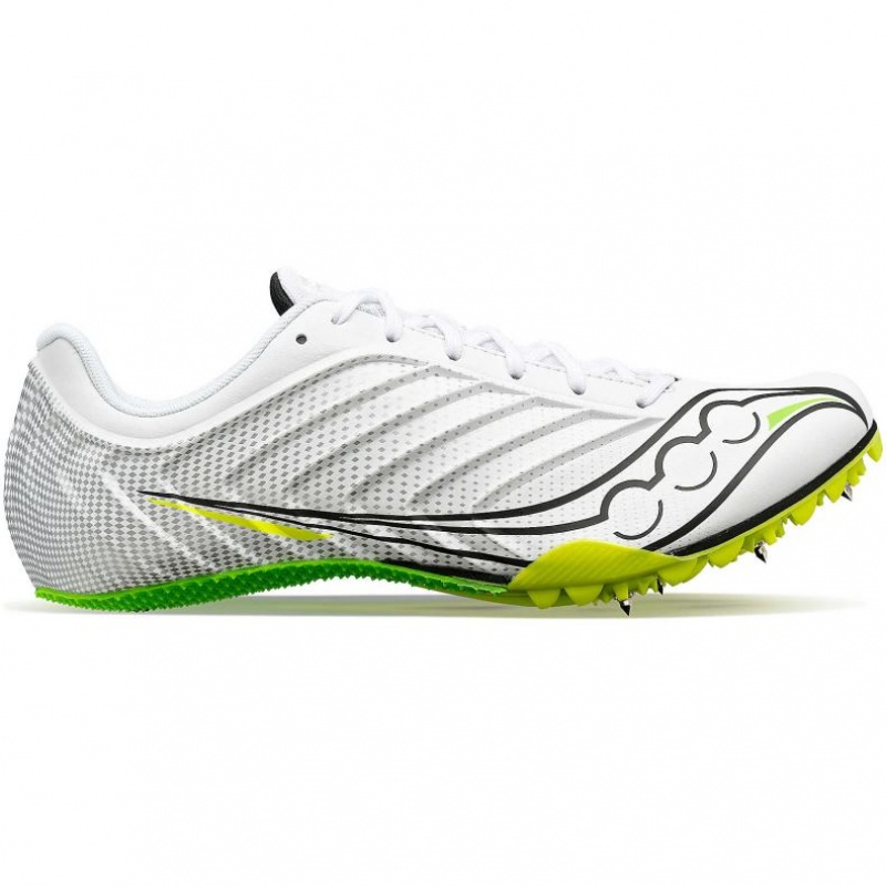 White Saucony Spitfire 5 Women\'s Spikes | USA IAKVXY