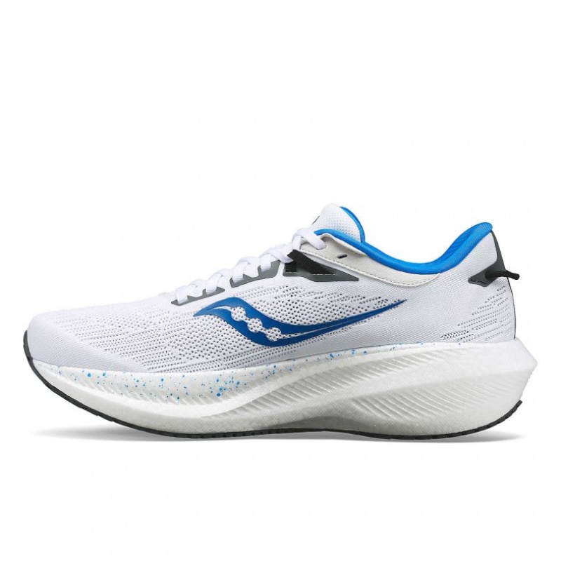 White Saucony Triumph 21 Men's Running Shoes | USA HQFJWD