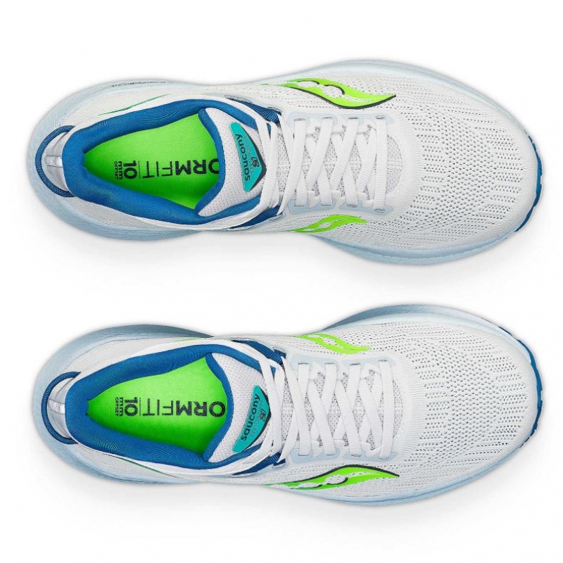 White Saucony Triumph 21 Women's Running Shoes | USA GRUMTH