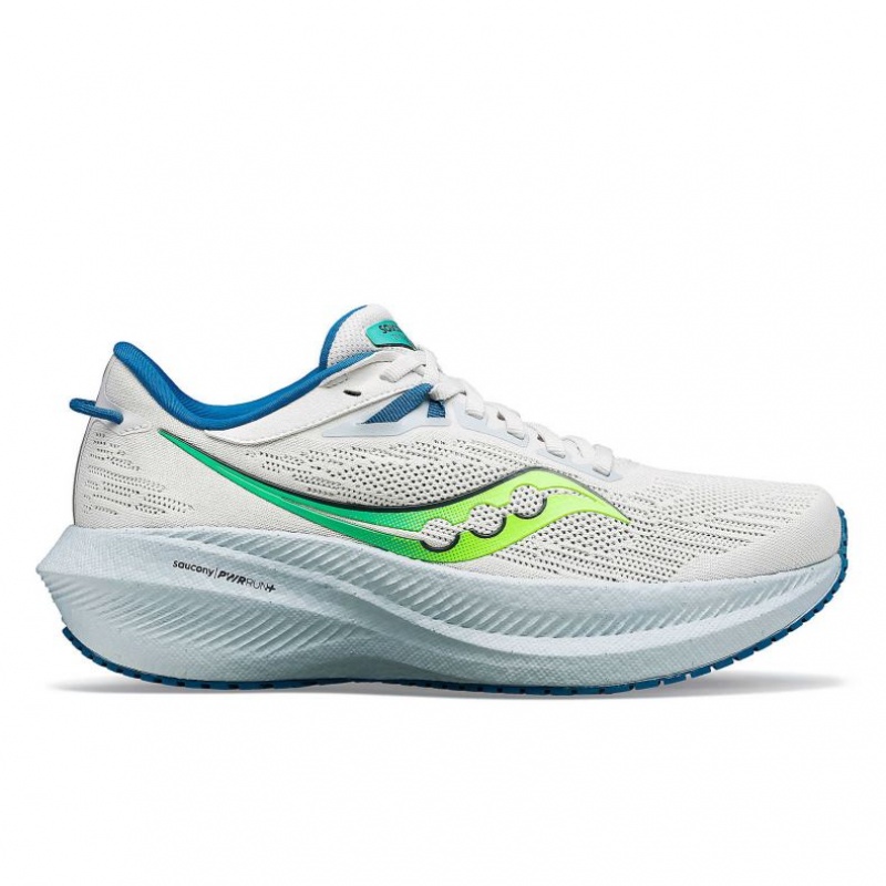 White Saucony Triumph 21 Women\'s Running Shoes | USA GRUMTH