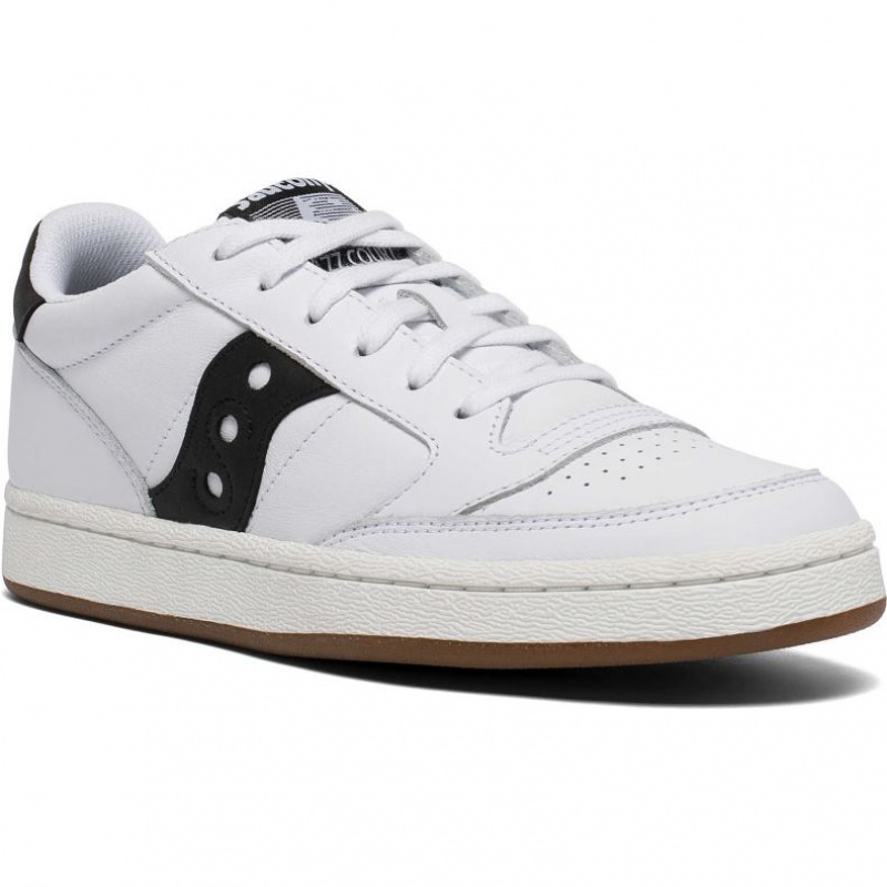 White / Black Saucony Jazz Court Women's Sneakers | USA FOIPHM