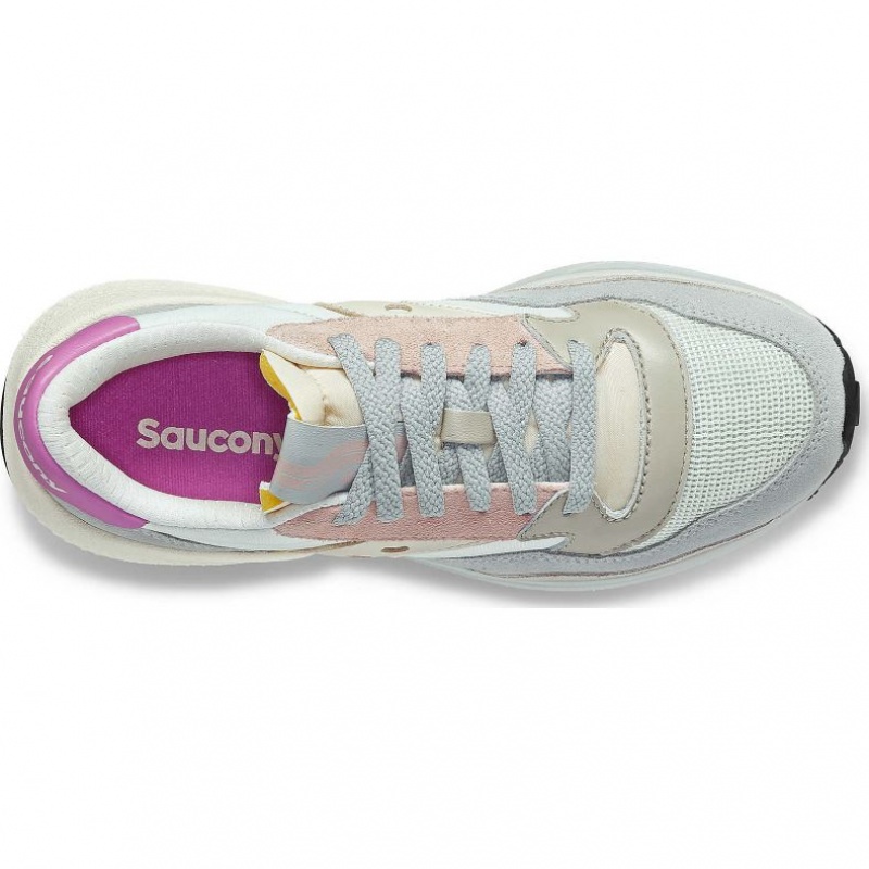 White / Grey / Rose Saucony Jazz NXT Women's Sneakers | USA TMCVEU