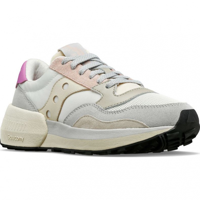 White / Grey / Rose Saucony Jazz NXT Women's Sneakers | USA TMCVEU