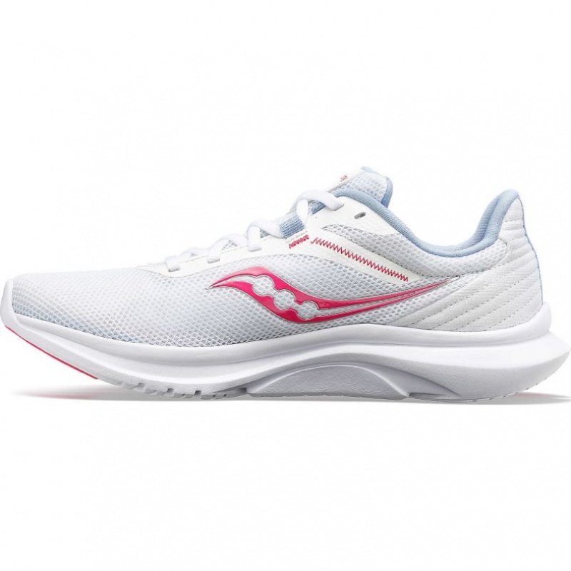 White / Pink Saucony Convergence Women's Running Shoes | USA JKVOAS