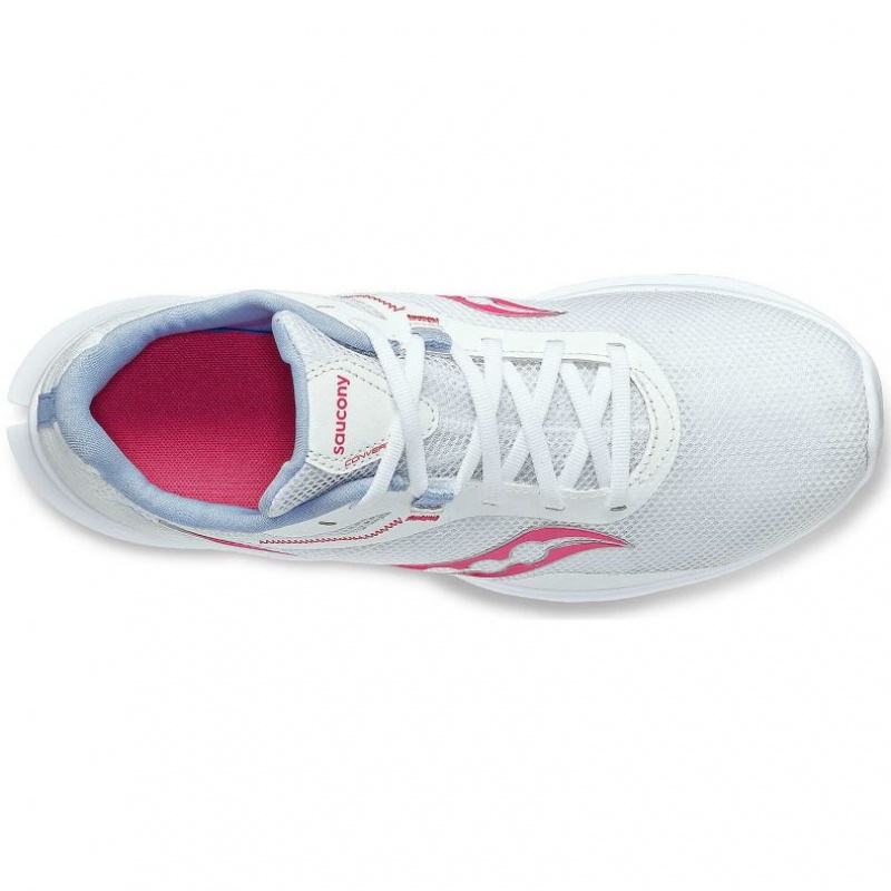 White / Pink Saucony Convergence Women's Running Shoes | USA JKVOAS