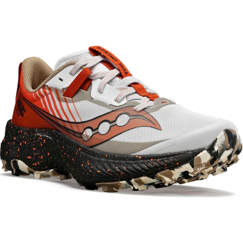 White / Red Saucony Endorphin Edge Women's Trail Running Shoes | USA CLBRHX