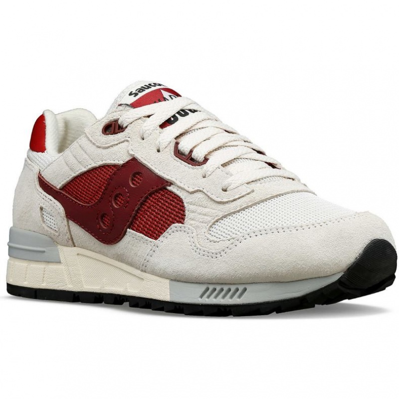 White / Red Saucony Shadow 5000 Men's Sneakers | USA WNXJMI