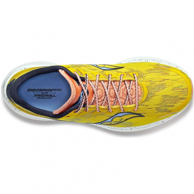 Yellow Saucony Endorphin Speed 3 Men's Running Shoes | USA CLTURV