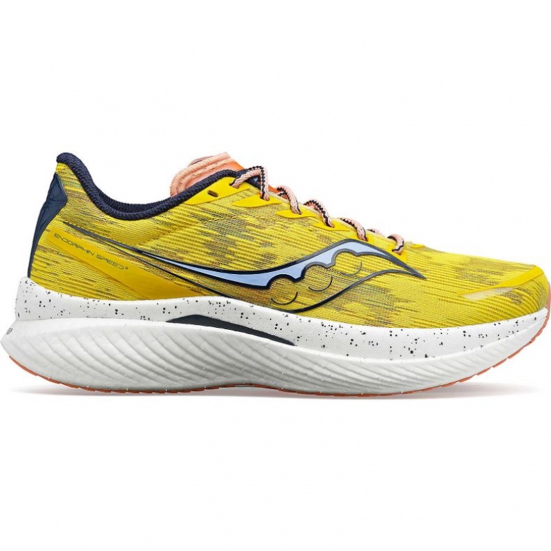 Yellow Saucony Endorphin Speed 3 Men\'s Running Shoes | USA CLTURV