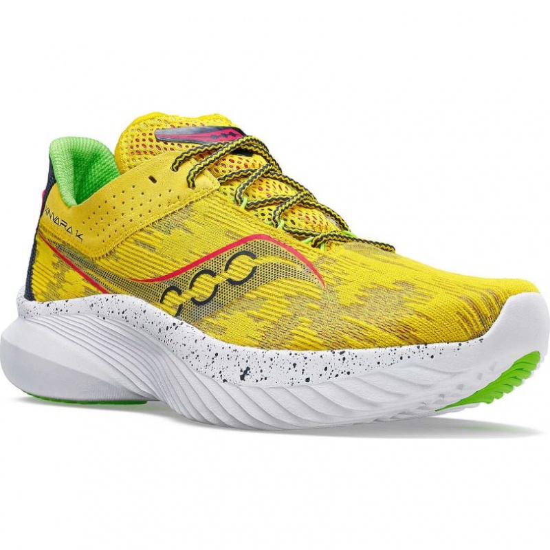 Yellow Saucony Kinvara 14 Men's Running Shoes | USA ENOYSW