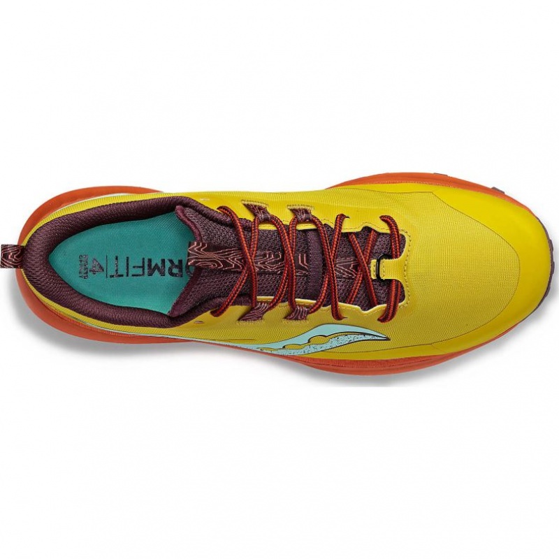 Yellow Saucony Peregrine 13 Women's Trail Running Shoes | USA JMNZGX