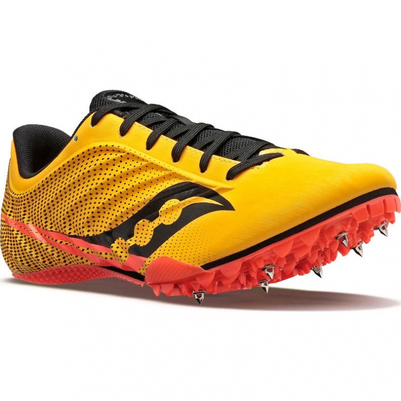 Yellow Saucony Spitfire 5 Men's Spikes | USA LGTRVA